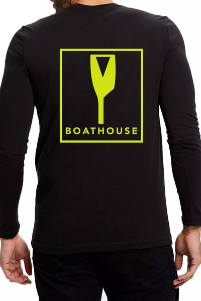 Boathouse Unisex Long Sleeve Hi Vis Classic OarTee Black / Small