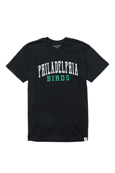 Birds Football Graphic T-Shirt Black / X-Small