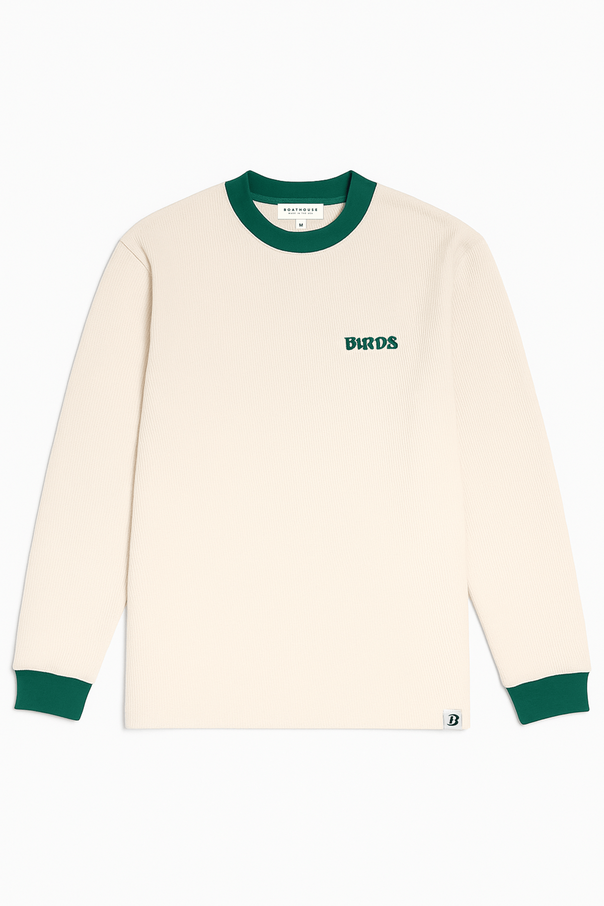 Birds Thermal Waffle Knit Shirt