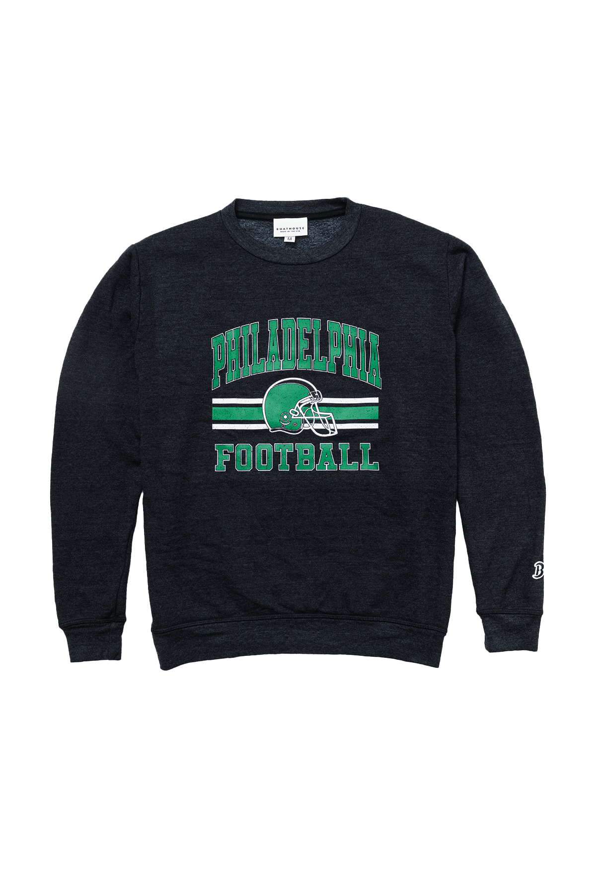 Boathouse Birds Football Crew Black / X-Small