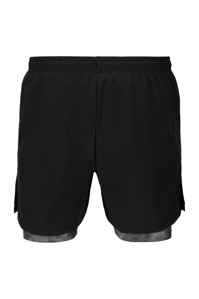 BOATHOUSE Men's Double Layer Training Shorts Grey Wash / Small