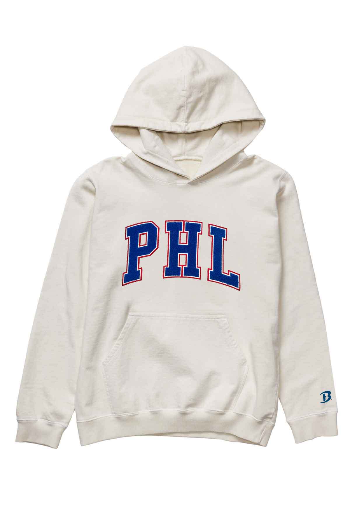 Boathouse Unisex PHL Chenille Hoodie Cement / Small