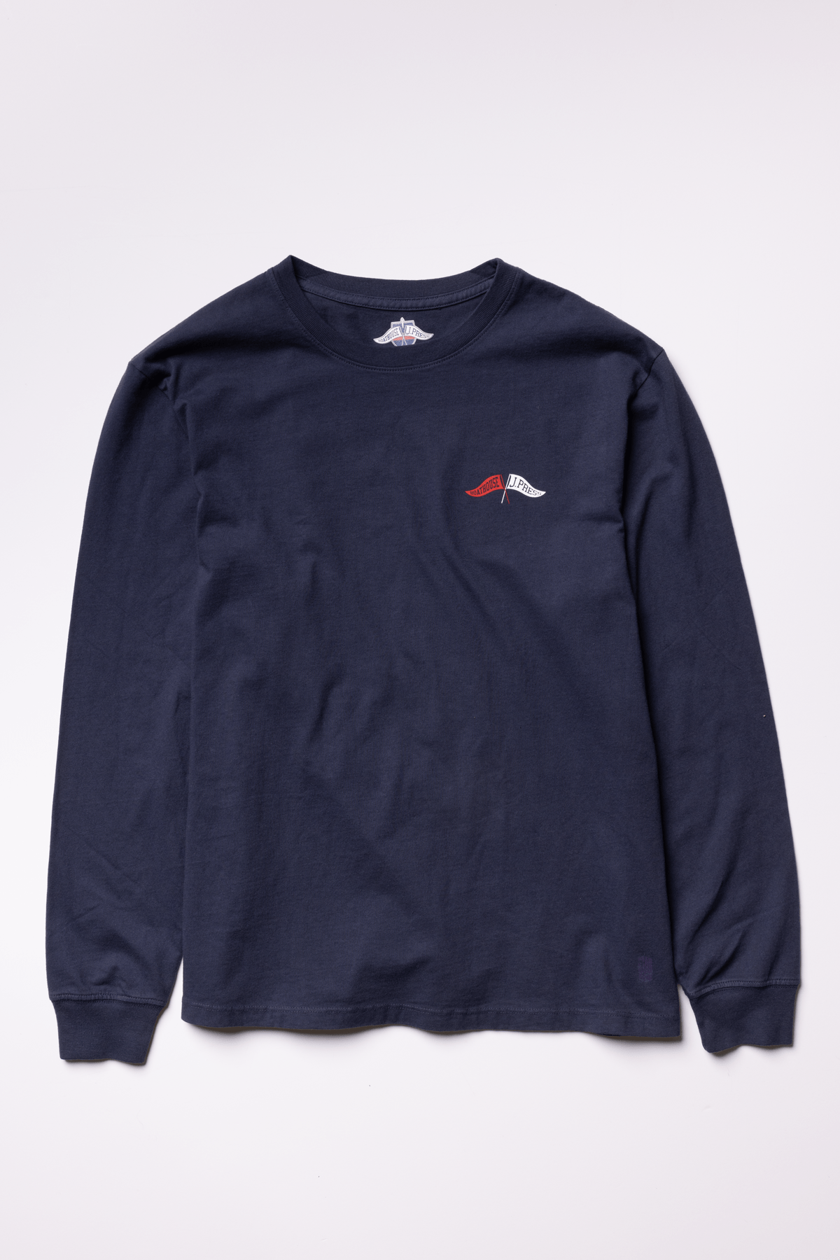 Boathouse x J.Press Rugby cOTTON Long Sleeve Shirt Navy / Small