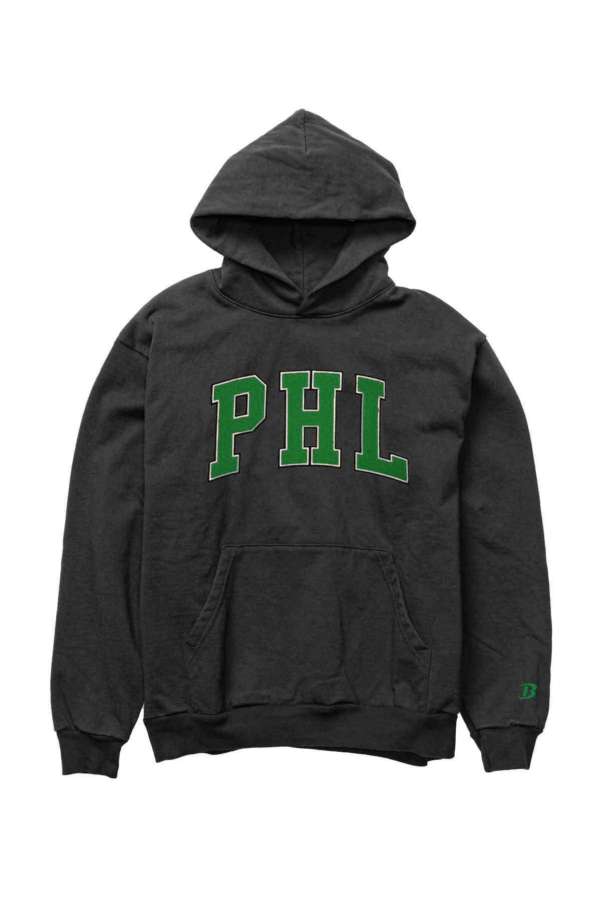 Limited Edition Boathouse Unisex PHL Chenille Hoodie Black / Small