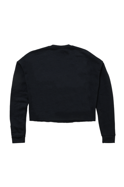 Women's Birds Felt Cropped Sweatshirt