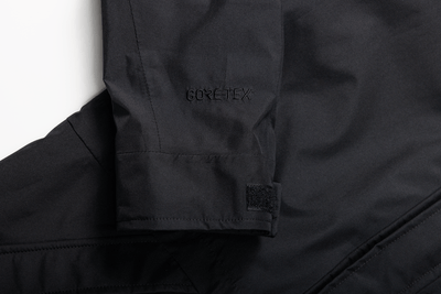 Black Boathouse Blitz GORE-TEX® Branded Waterproof Jacket Sleeve with Gore-Tex logo