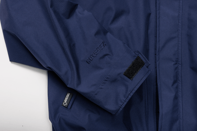 Navy Boathouse Blitz GORE-TEX® Branded Waterproof Jacket Sleeve with Gore-Tex logo