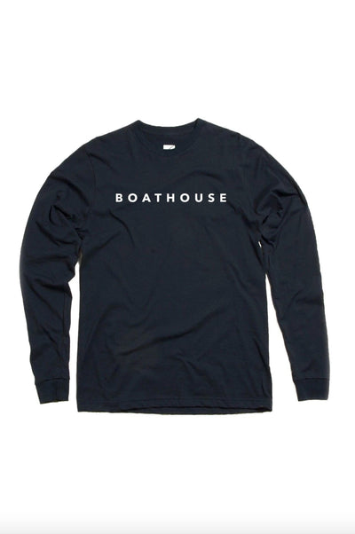 Boathouse Long Sleeve Classic Logo Tee Navy / X-Small