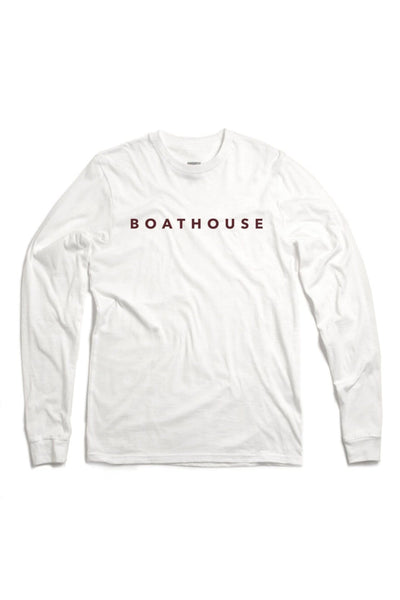 Boathouse Long Sleeve Classic Logo Tee White / X-Small