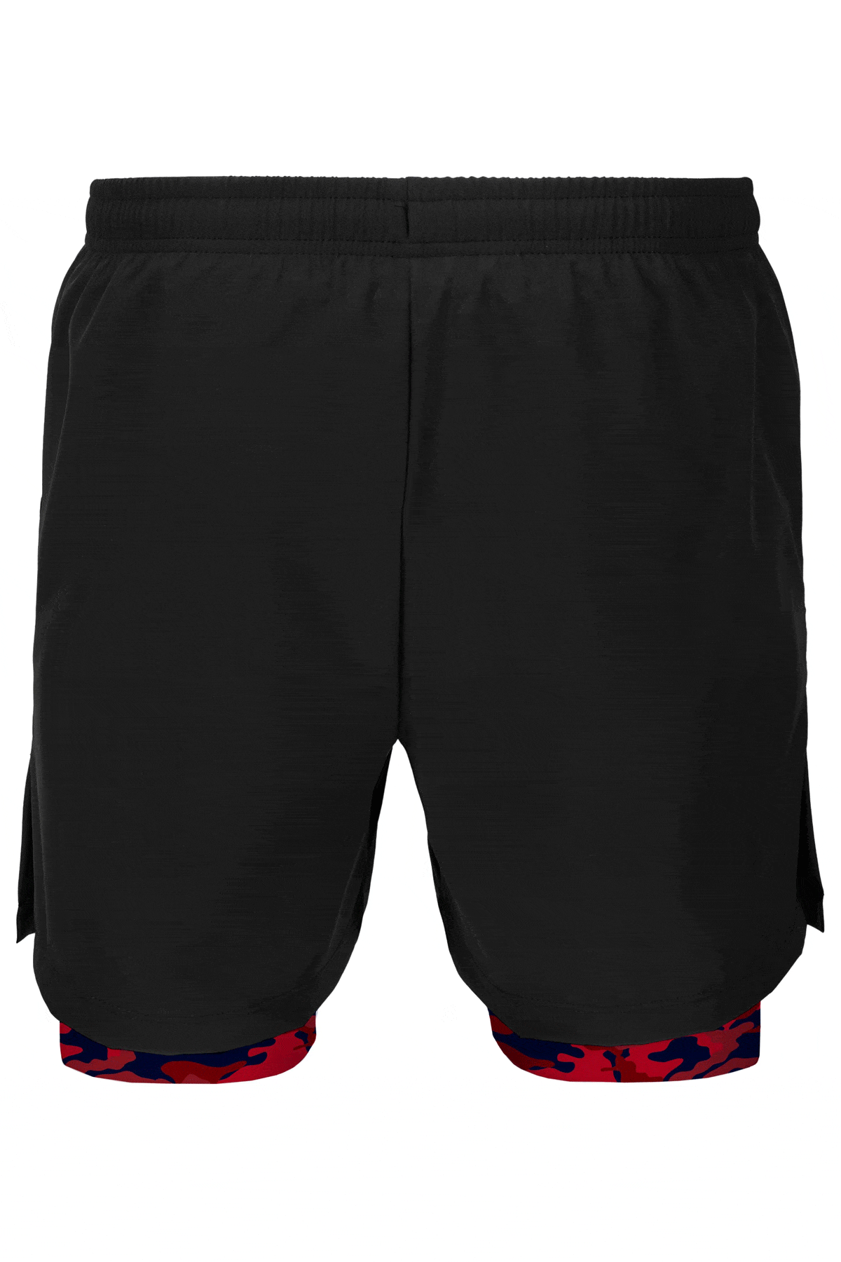 Men's Double Layer Denim Wash Training Shorts
